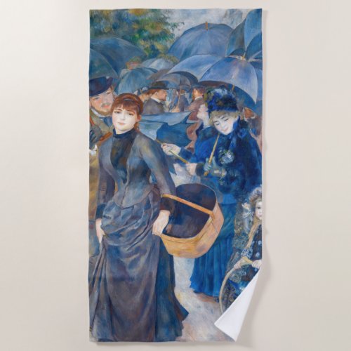 Pierre_Auguste Renoir _ The Umbrellas Beach Towel