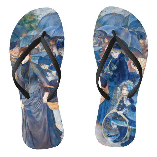 Pierre-Auguste Renoir - The Umbrellas Flip Flops (Footbed)
