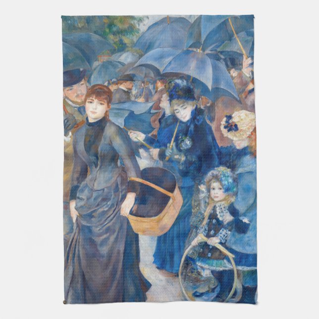 Pierre-Auguste Renoir - The Umbrellas Kitchen Towel (Vertical)