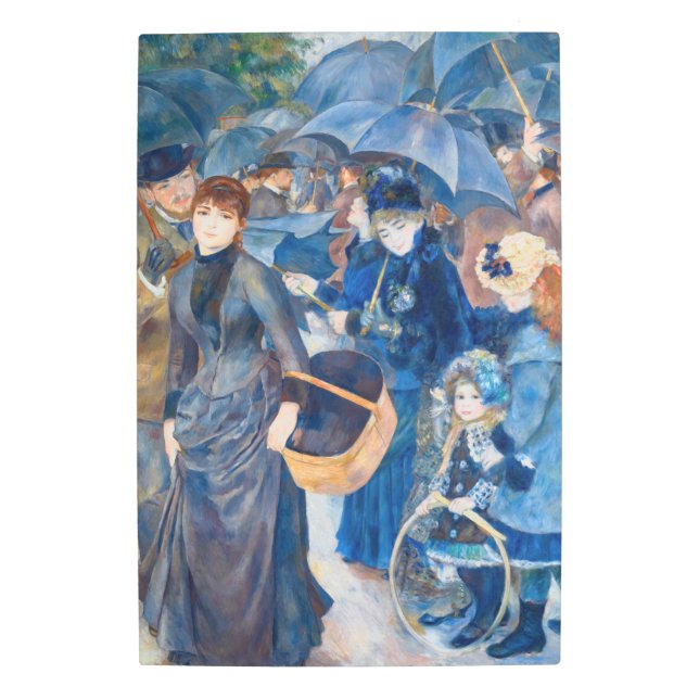 Pierre-Auguste Renoir - The Umbrellas Metal Print (Front)