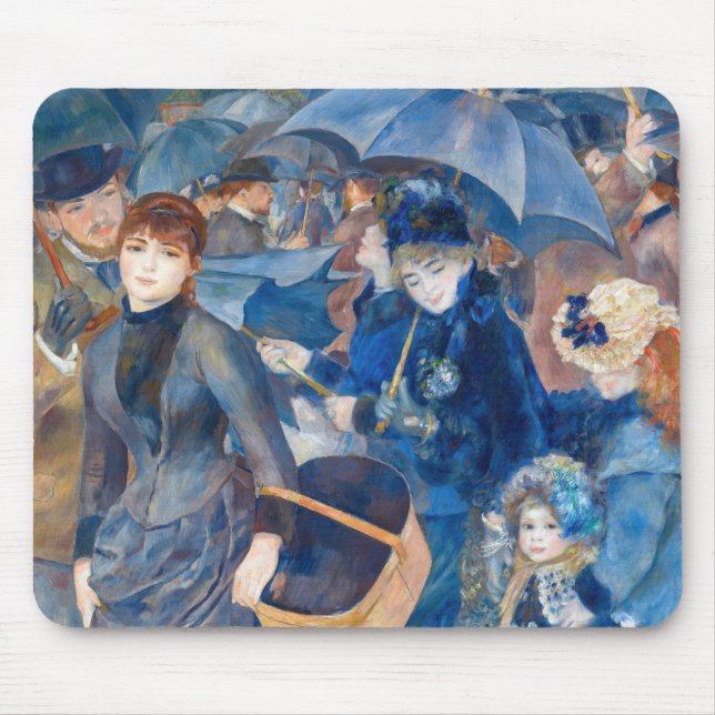 Pierre-Auguste Renoir - The Umbrellas Mouse Pad (Front)