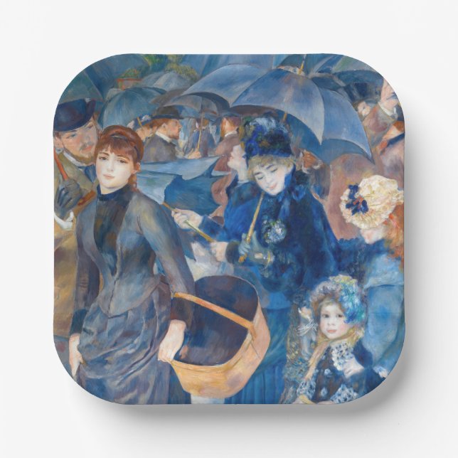 Pierre-Auguste Renoir - The Umbrellas Paper Plates (Front)