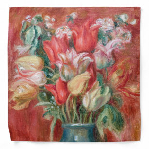 Pierre-Auguste Renoir - Tulip Bouquet Bandana