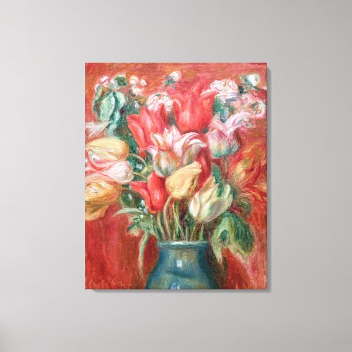 Pierre_Auguste Renoir _ Tulip Bouquet Canvas Print