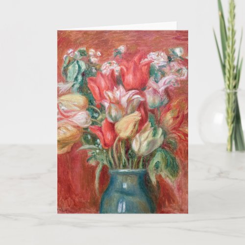 Pierre_Auguste Renoir  Tulip Bouquet Card