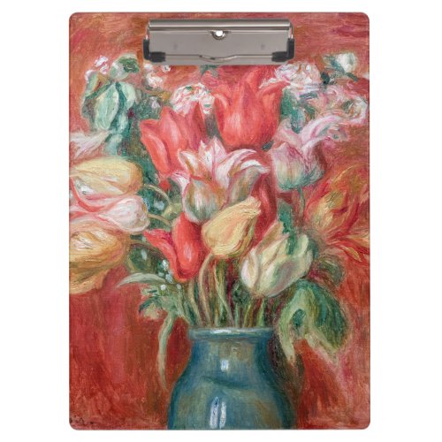 Pierre_Auguste Renoir _ Tulip Bouquet Clipboard
