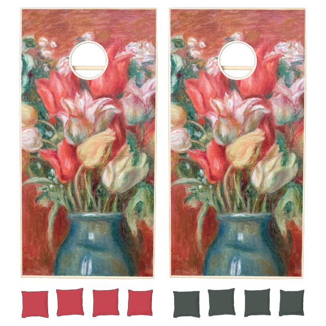 Pierre-Auguste Renoir - Tulip Bouquet Cornhole Set (Set)