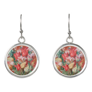 Pierre-Auguste Renoir - Tulip Bouquet Earrings