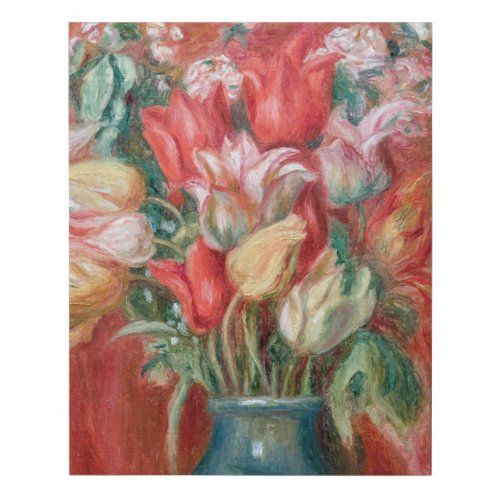 Pierre_Auguste Renoir _ Tulip Bouquet Faux Canvas Print