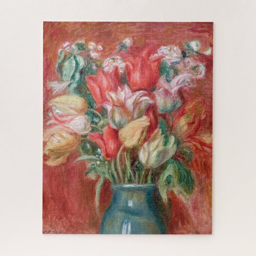 Pierre_Auguste Renoir _ Tulip Bouquet Jigsaw Puzzle