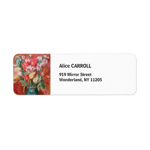 Pierre_Auguste Renoir _ Tulip Bouquet Label
