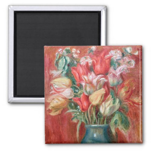 Pierre_Auguste Renoir _ Tulip Bouquet Magnet