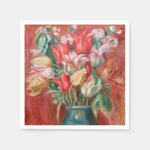 Pierre_Auguste Renoir _ Tulip Bouquet Napkins