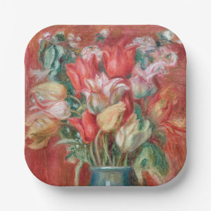 Pierre-Auguste Renoir - Tulip Bouquet Paper Plates