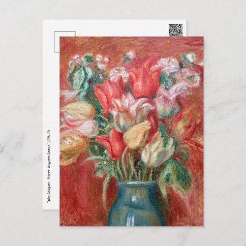 Pierre_Auguste Renoir _ Tulip Bouquet Postcard