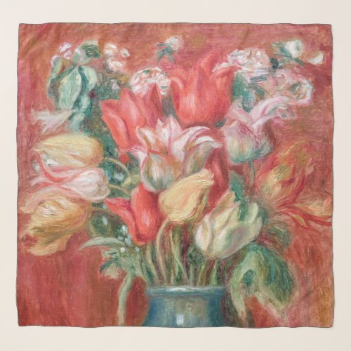 Pierre_Auguste Renoir _ Tulip Bouquet Scarf