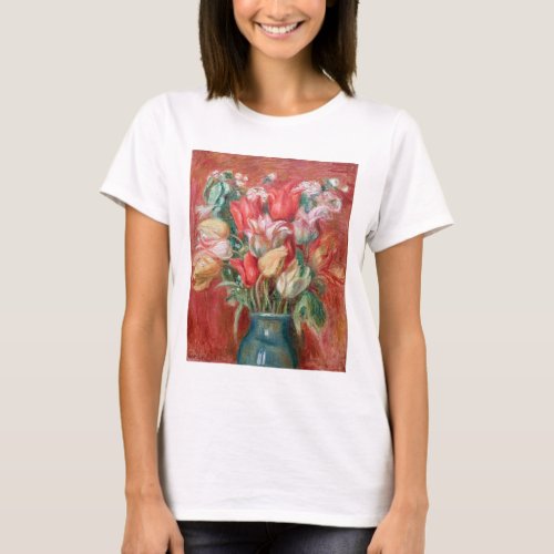 Pierre_Auguste Renoir _ Tulip Bouquet T_Shirt