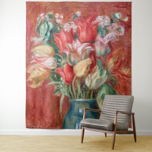 Pierre_Auguste Renoir _ Tulip Bouquet Tapestry