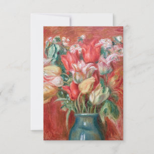 Pierre-Auguste Renoir - Tulip Bouquet Thank You Card