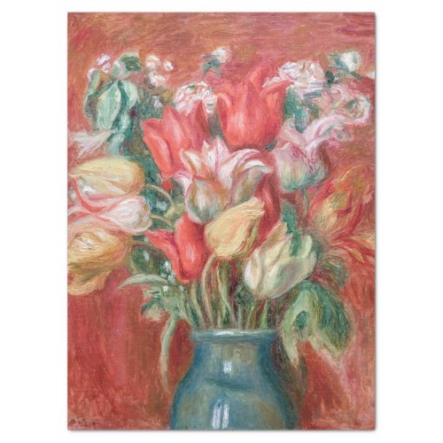 Pierre_Auguste Renoir _ Tulip Bouquet Tissue Paper