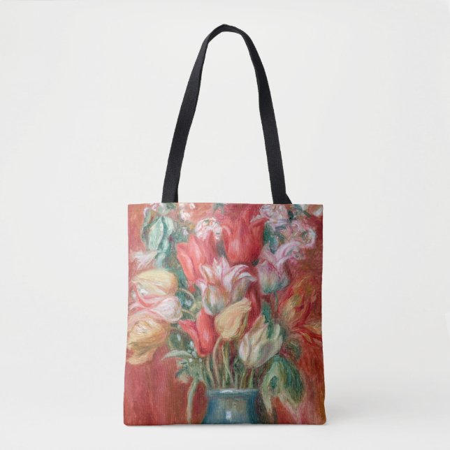 Pierre-Auguste Renoir - Tulip Bouquet Tote Bag (Front)