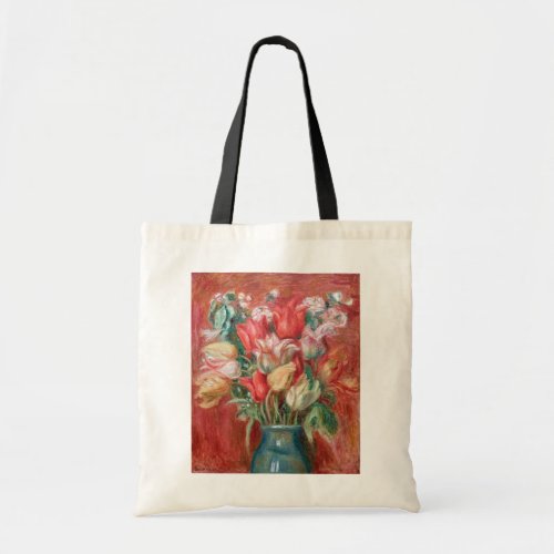 Pierre_Auguste Renoir _ Tulip Bouquet Tote Bag