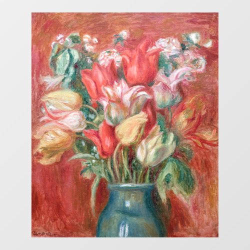 Pierre_Auguste Renoir _ Tulip Bouquet Window Cling