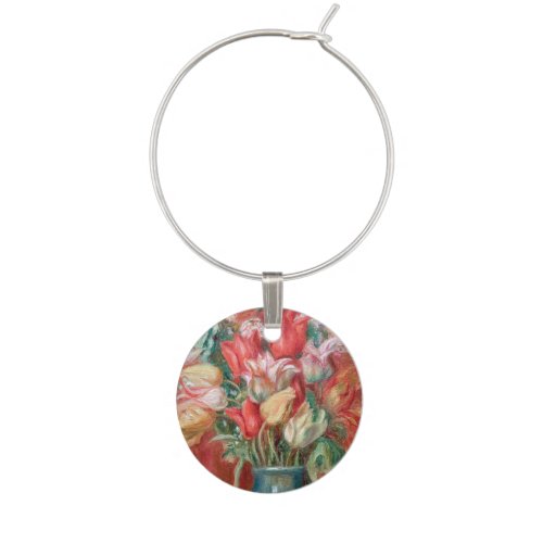 Pierre_Auguste Renoir _ Tulip Bouquet Wine Charm