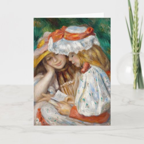 Pierre_Auguste Renoir _ Two Girls Reading Card
