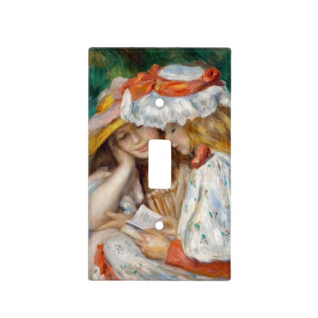 Pierre-Auguste Renoir - Two Girls Reading Light Switch Cover (Front)