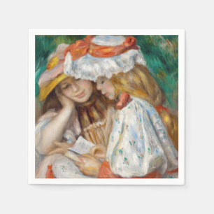 Pierre-Auguste Renoir - Two Girls Reading Napkins