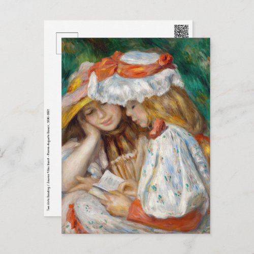Pierre_Auguste Renoir _ Two Girls Reading Postcard