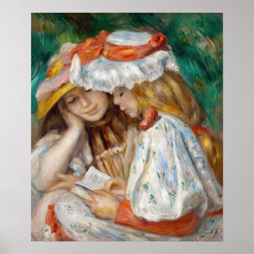 Pierre_Auguste Renoir _ Two Girls Reading Poster