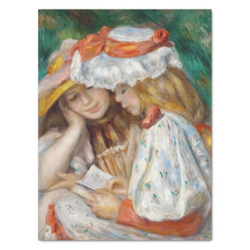 Pierre_Auguste Renoir _ Two Girls Reading Tissue Paper