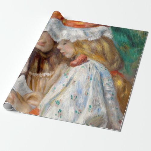 Pierre_Auguste Renoir _ Two Girls Reading Wrapping Paper