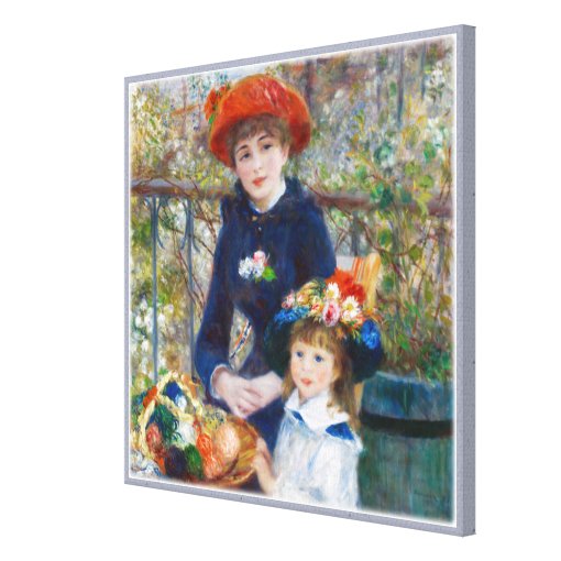 Pierre-Auguste Renoir Two sisters CC0401 Canvas | Zazzle