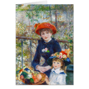 Pierre-Auguste Renoir Two sisters on terrace Cards