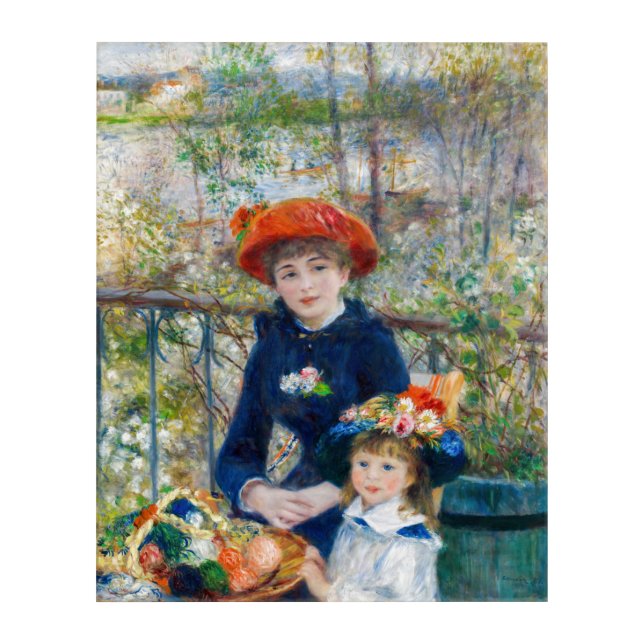 Pierre-Auguste Renoir - Two sisters on the Terrace Acrylic Print (Front)