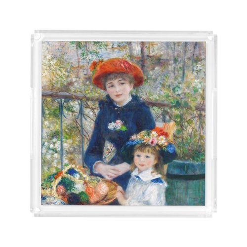 Pierre_Auguste Renoir _ Two sisters on the Terrace Acrylic Tray