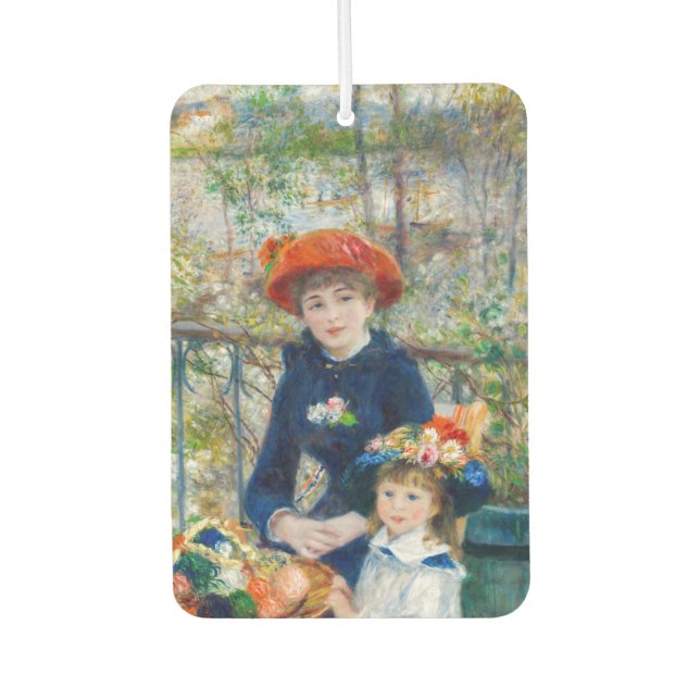 Pierre-Auguste Renoir - Two sisters on the Terrace Air Freshener (Front)