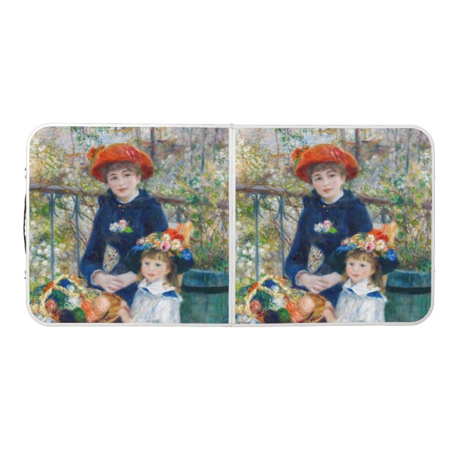Pierre-Auguste Renoir - Two sisters on the Terrace Beer Pong Table (Top)
