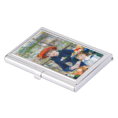 Pierre_Auguste Renoir _ Two sisters on the Terrace Business Card Case