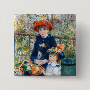 Pierre-Auguste Renoir - Two sisters on the Terrace Button