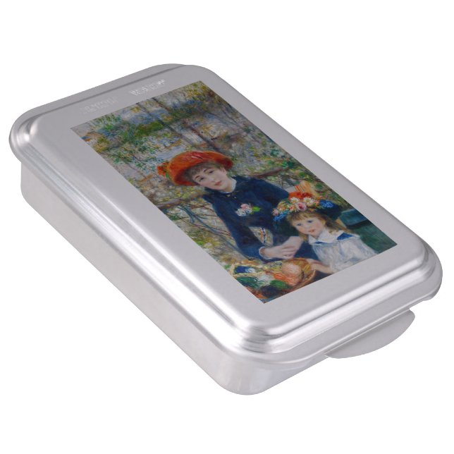 Pierre-Auguste Renoir - Two sisters on the Terrace Cake Pan (Side)
