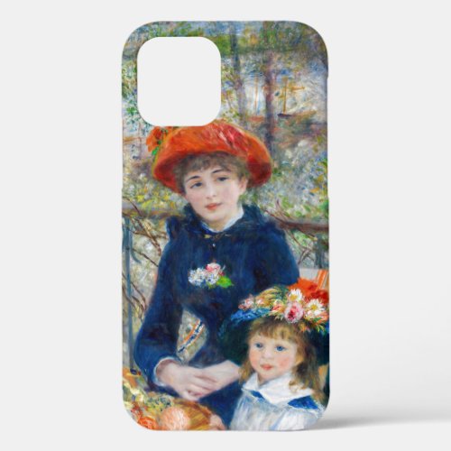 Pierre_Auguste Renoir _ Two sisters on the Terrace iPhone 12 Case