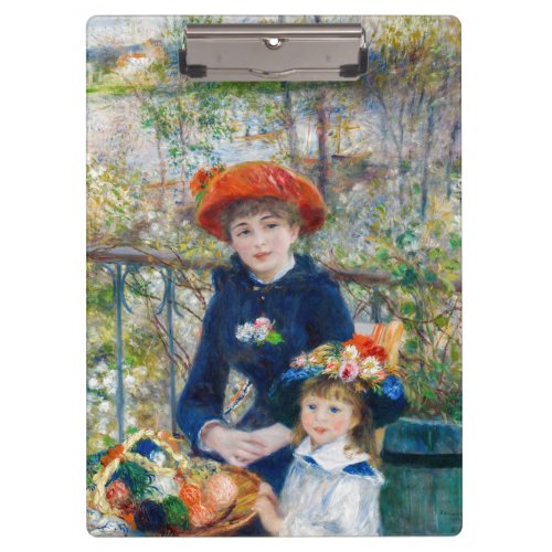 Pierre_Auguste Renoir _ Two sisters on the Terrace Clipboard