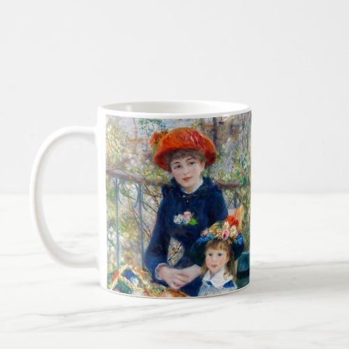 Pierre_Auguste Renoir _ Two sisters on the Terrace Coffee Mug