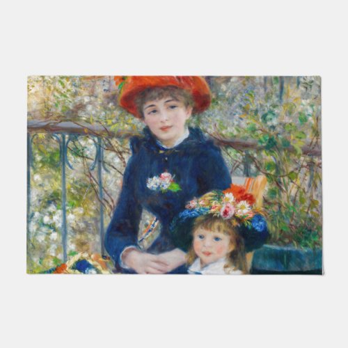 Pierre_Auguste Renoir _ Two sisters on the Terrace Doormat