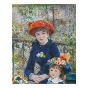 Pierre-Auguste Renoir - Two sisters on the Terrace Faux Canvas Print