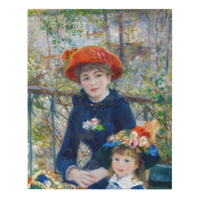 Pierre-Auguste Renoir - Two sisters on the Terrace Faux Canvas Print (Front)